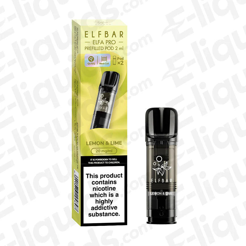 Elbar Elfa Pro 2 ML Prefilled Pod - Lemon & Lime